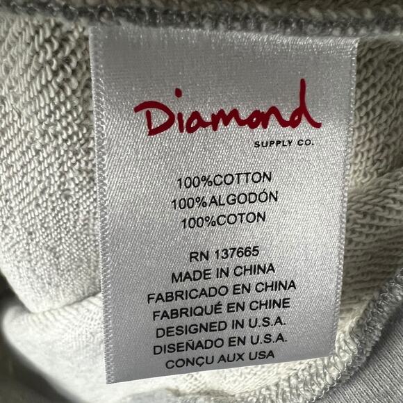 NWT Diamond Supply Co. Muhammad Ali Gray Hoodie - Medium -  $102 Retail - Picture 9 of 9